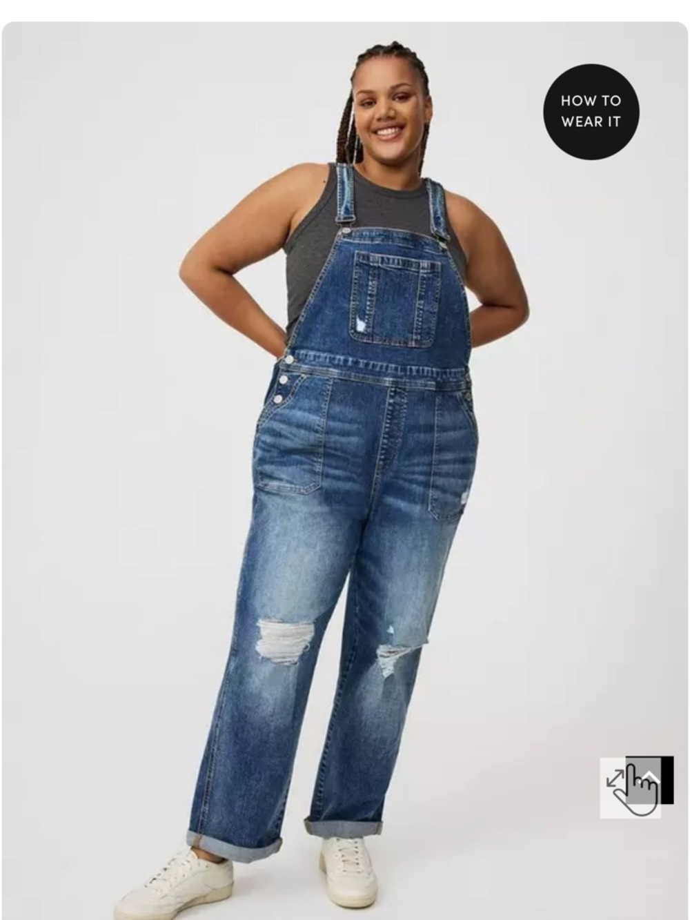 #T364 - NWOT - Torrid Straight Leg Overalls - 18W